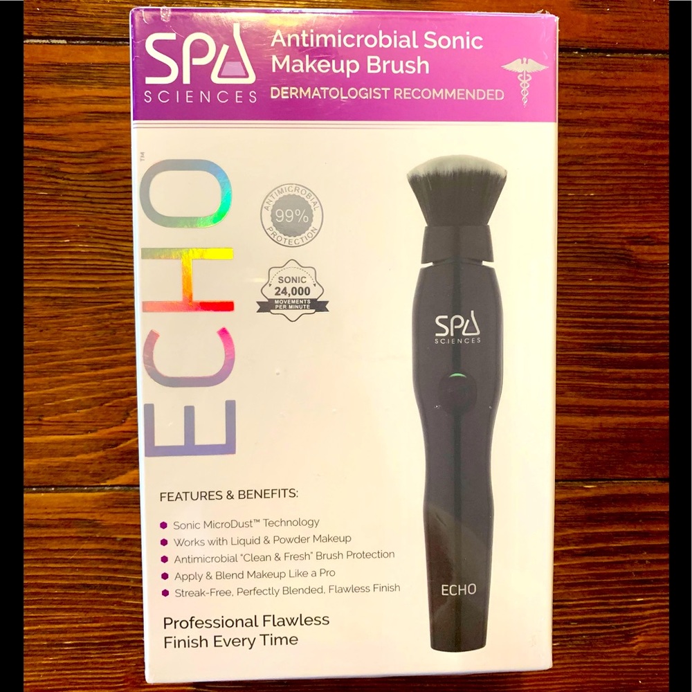 Spa Sciences Antimicrobial Sonic Makeup Brush